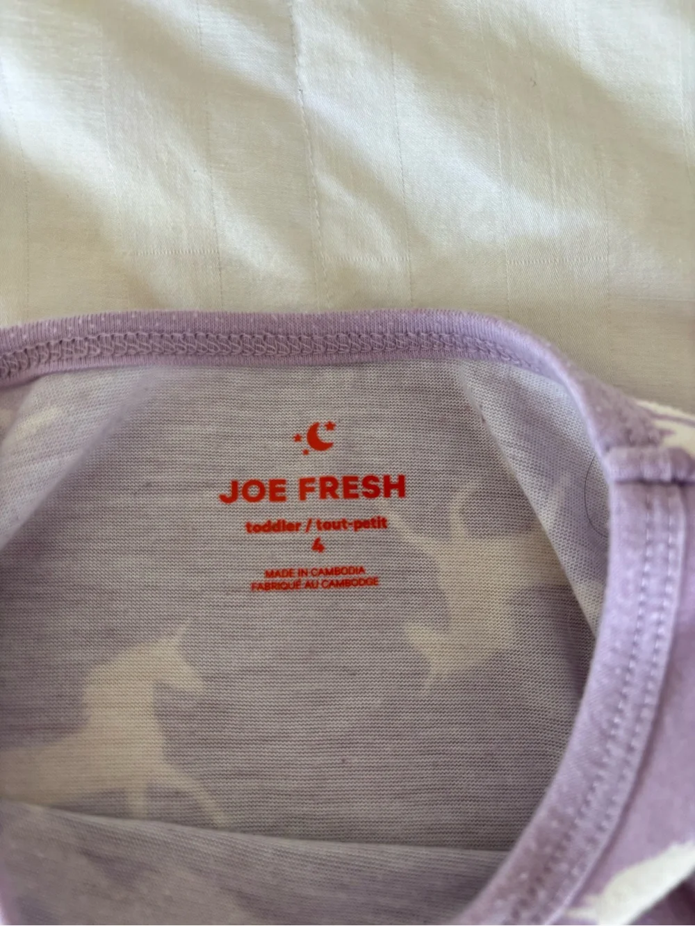 Joe Fresh Girls 4T Purple Long Sleeve Sleep gown pajamas unicorn